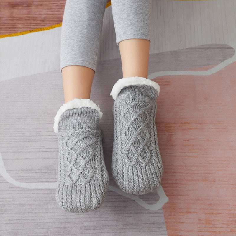 Calcetines de Borreguito Antideslizantes – Grey